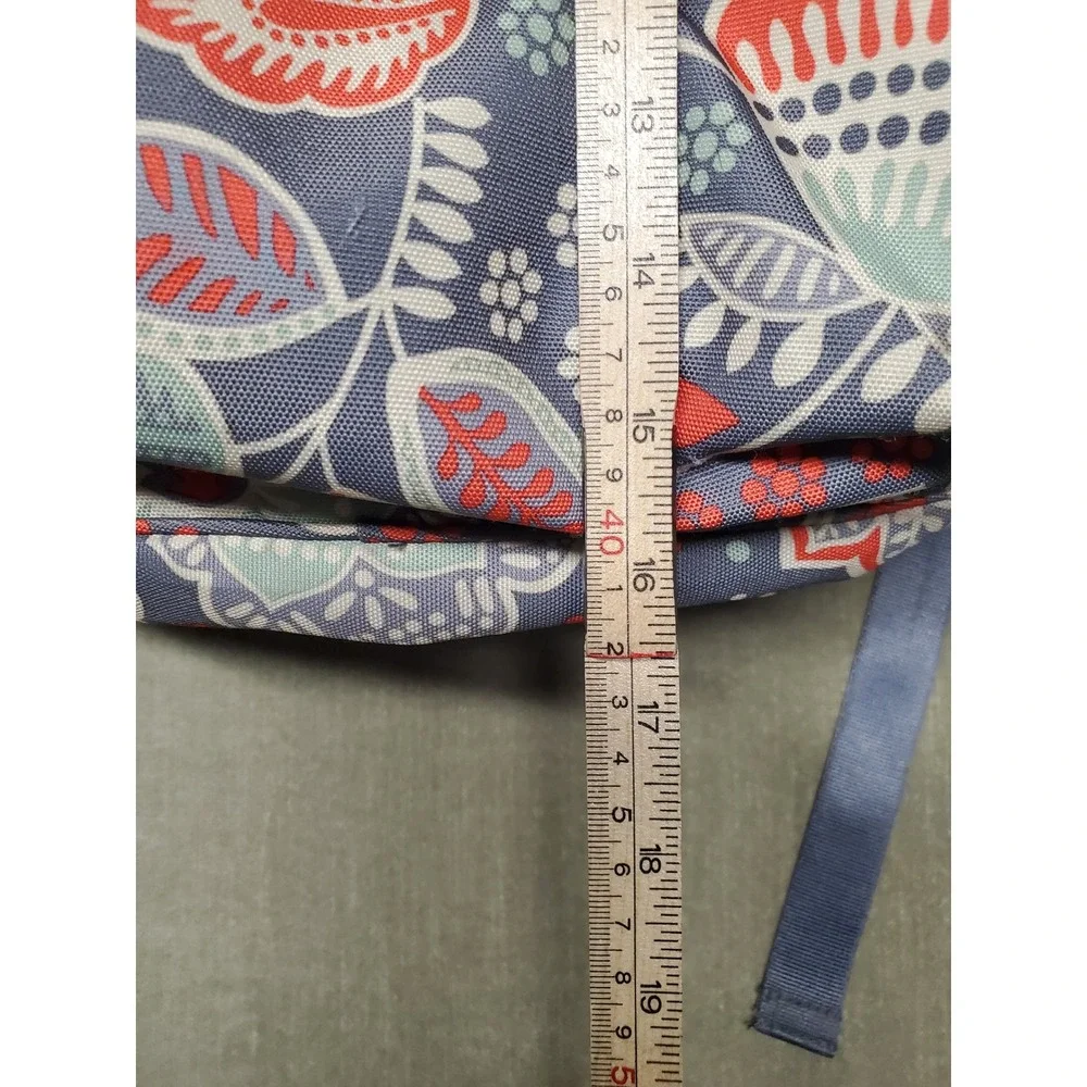 Vera Bradley Nomadic Floral Lighten Up Backpack Gray Coral Mint Canvas Bag